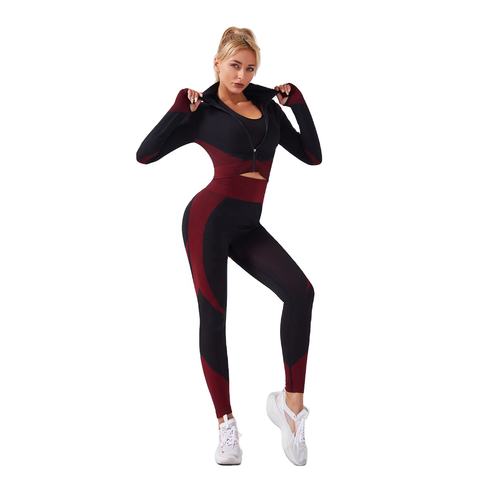 WOMEN SEAMLESS 3 PIECE SPORTSWEAR