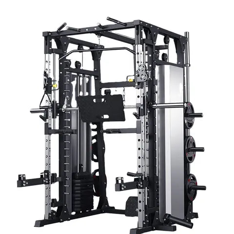 NEW MULTI FUNCTIONAL SMITH MACHINE WITH PULLEY SYSTEM,SQUAT RACK,PULL UP BAR FOR UPPER AND LOWER BODY STRENGTH