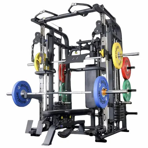 MULTI FUNCTIONAL SMITH MACHINE WITH SQUAT RACK,BENCH PRESS AND CABLE PULLEY